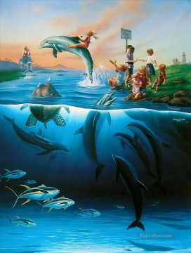 Pop Fantasie Werke - Dolphin Rides Fantastische